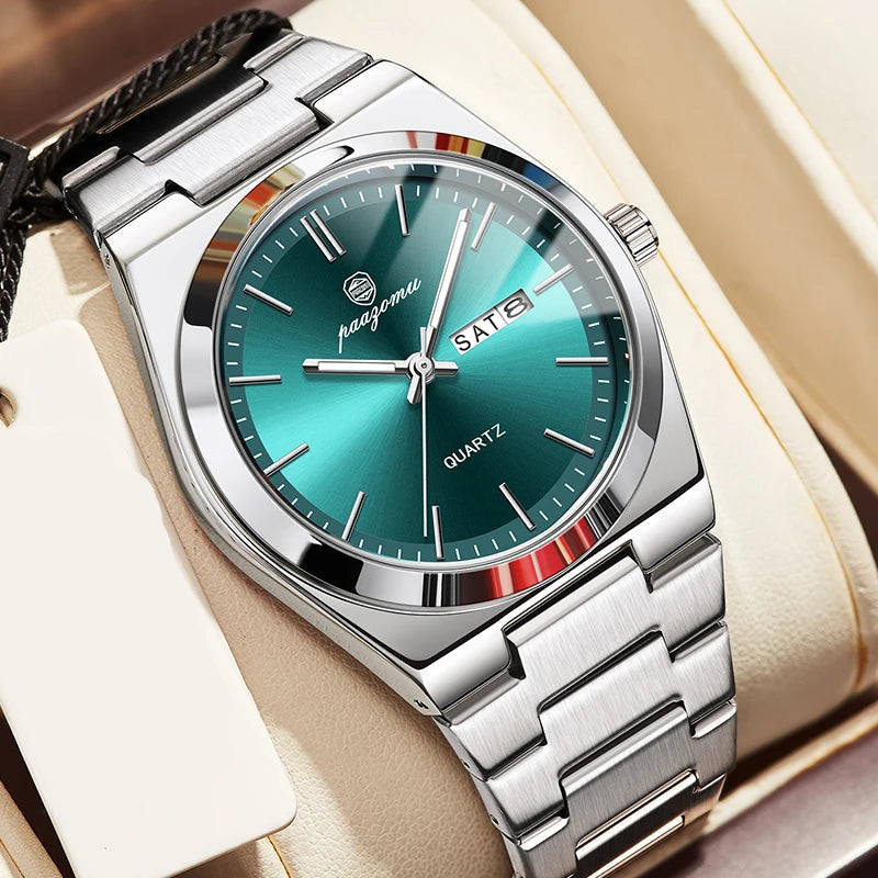 Stainless Steel Waterproof Luminous Man Watch