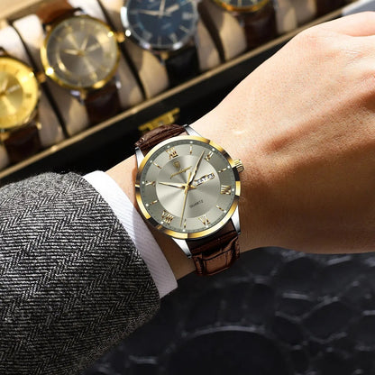 Original Leather Luminous Business Men'S Watches