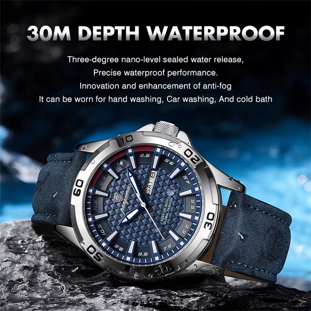 Stainless Steel Waterproof Man's Luxury Watch