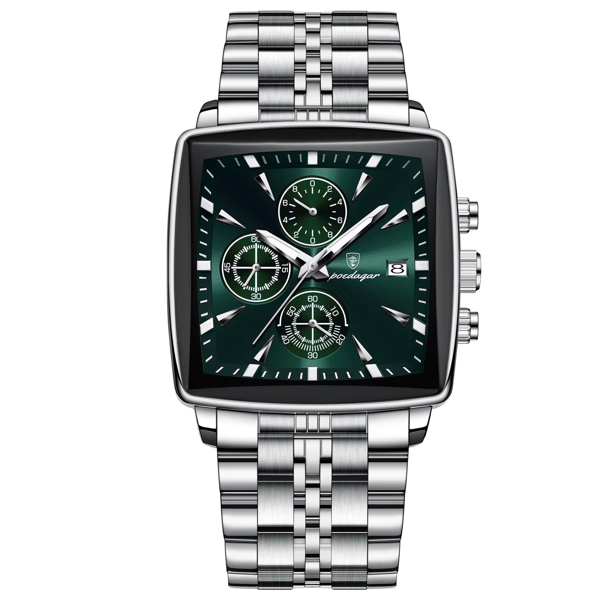 Luxury Square Luminous Chronograph Men'S Watch