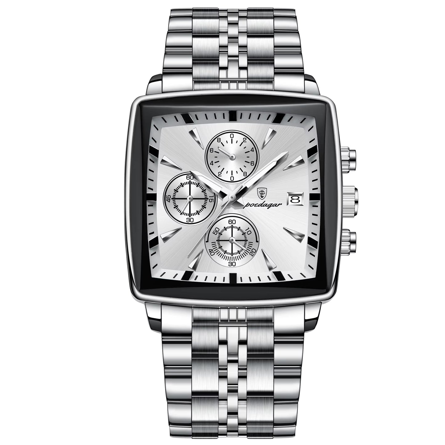 Luxury Square Luminous Chronograph Men'S Watch