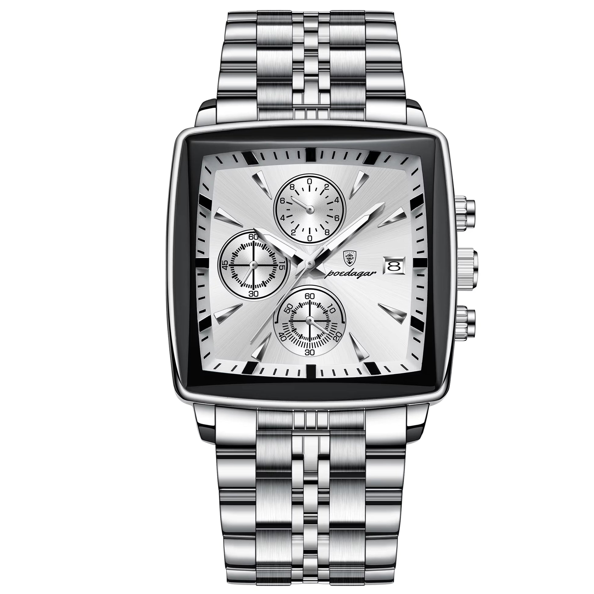Luxury Square Luminous Chronograph Men'S Watch