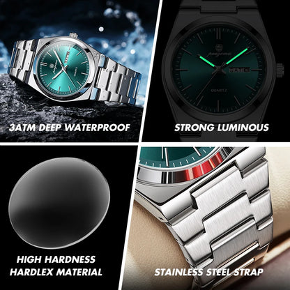 Stainless Steel Waterproof Luminous Man Watch