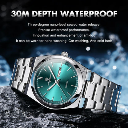 Stainless Steel Waterproof Luminous Man Watch