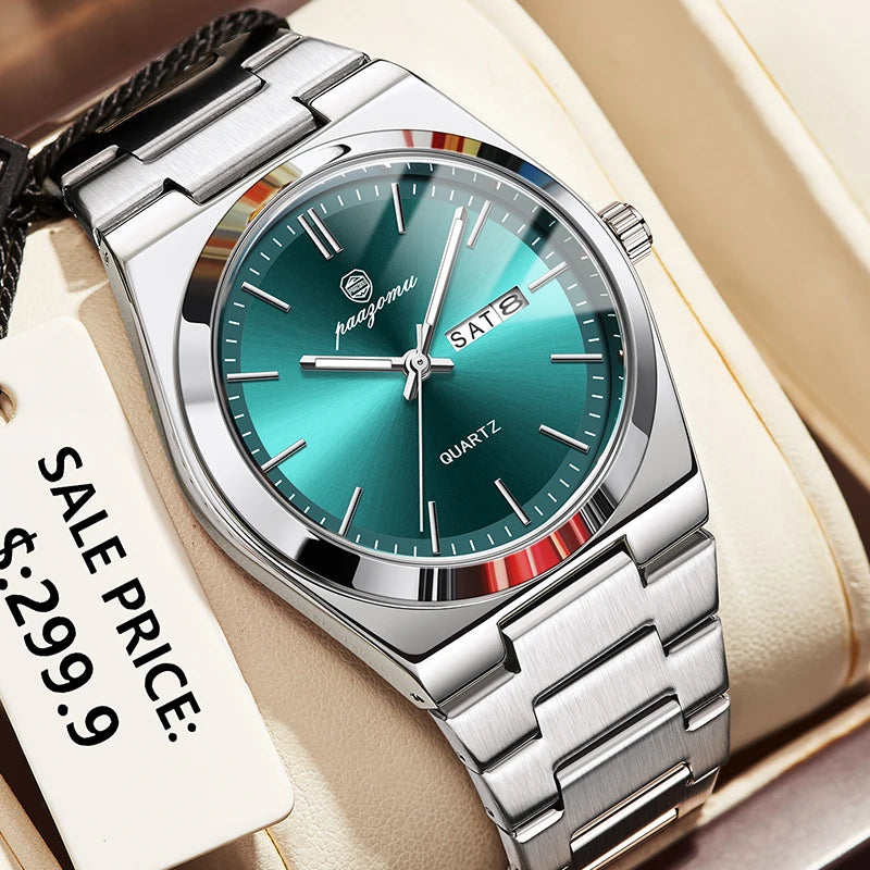 Stainless Steel Waterproof Luminous Man Watch