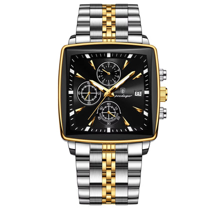 Luxury Square Luminous Chronograph Men'S Watch