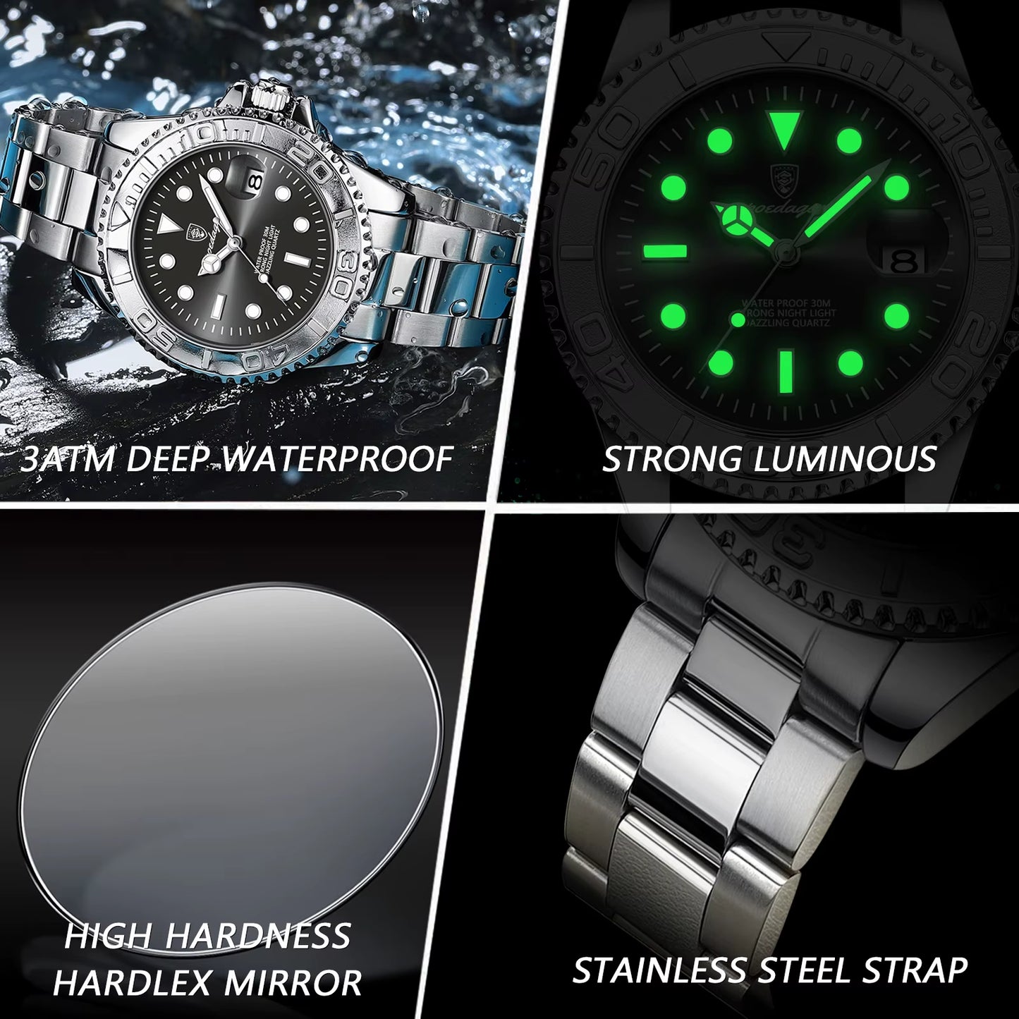  Sport Fashion Top Luxury Waterproof Male Watch