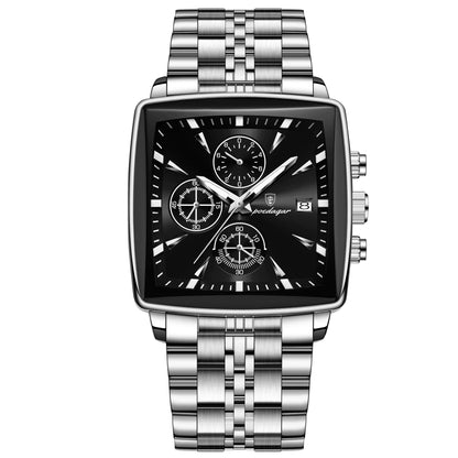 Luxury Square Luminous Chronograph Men'S Watch